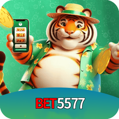 Imagem promocional da BET5577 mostrando a plataforma e suas vantagens